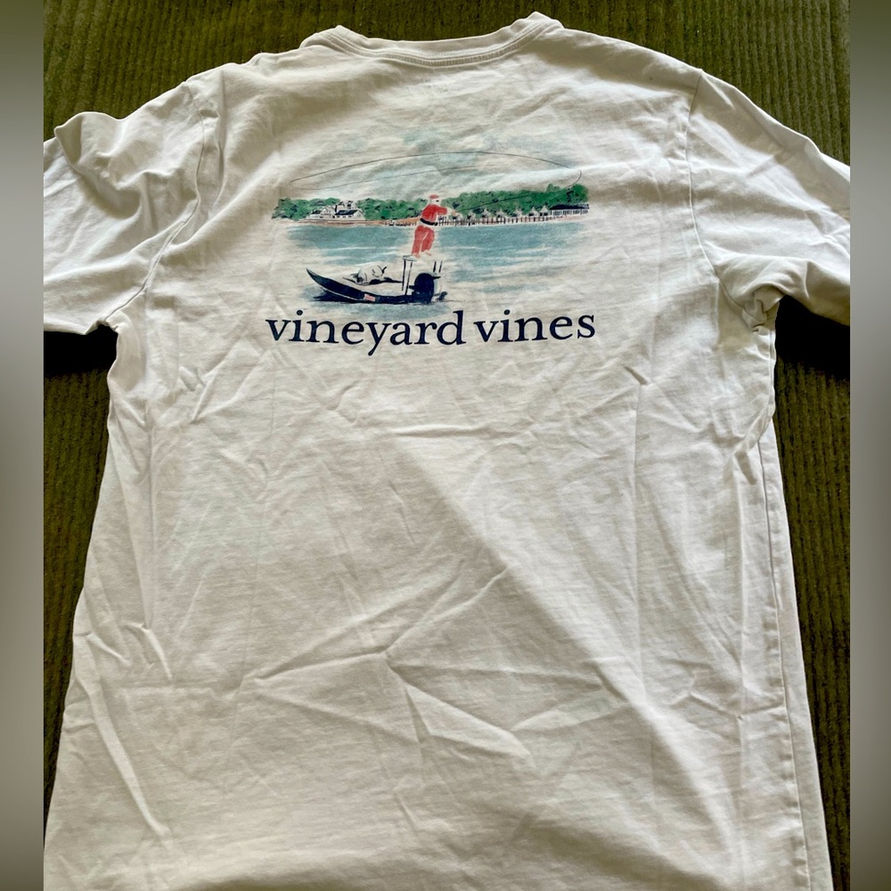 white vineyard vine with boat featuring on the back